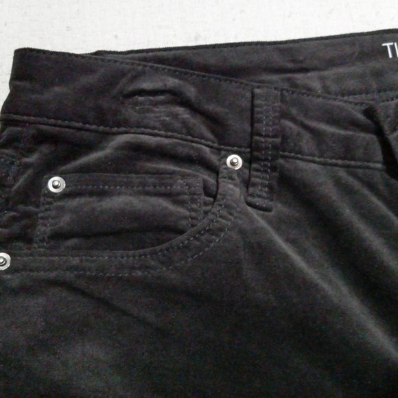 Time And Tru Velvet High Rise Fitted Pants - Picture 6 of 8